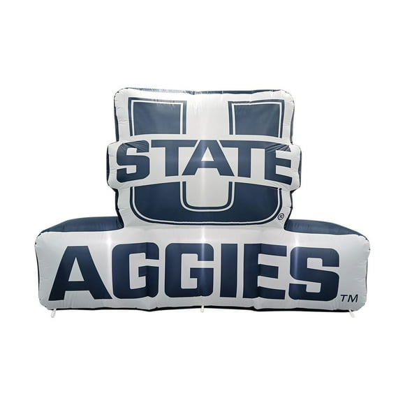 Logo Brands Utah State Aggies Pre-Lit 7’x10’ Team Inflatable