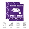 thumbnail image 6 of Logo Brands Morris Brown College Wolverines 60"x70" Super Plush Blanket, 6 of 7