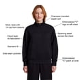 thumbnail image 4 of Champion Women's Air Layer Ribbed Quarter-Zip Pullover, 4 of 7