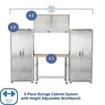 thumbnail image 2 of Seville Classics UltraHD 5-Piece Storage Cabinet System with Height Adjustable Workbench, 9' Wide, 2 of 15