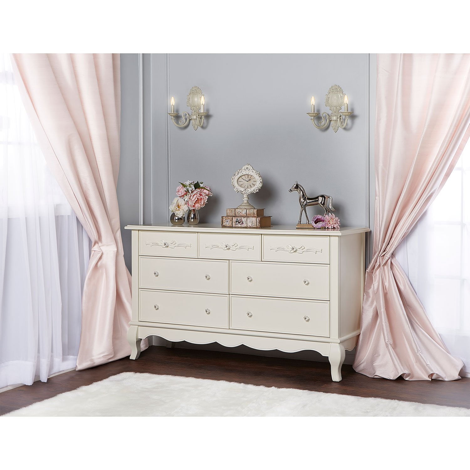evolur fairbanks 7 drawer double dresser winter white Buy Double Dressers Online at Evolur