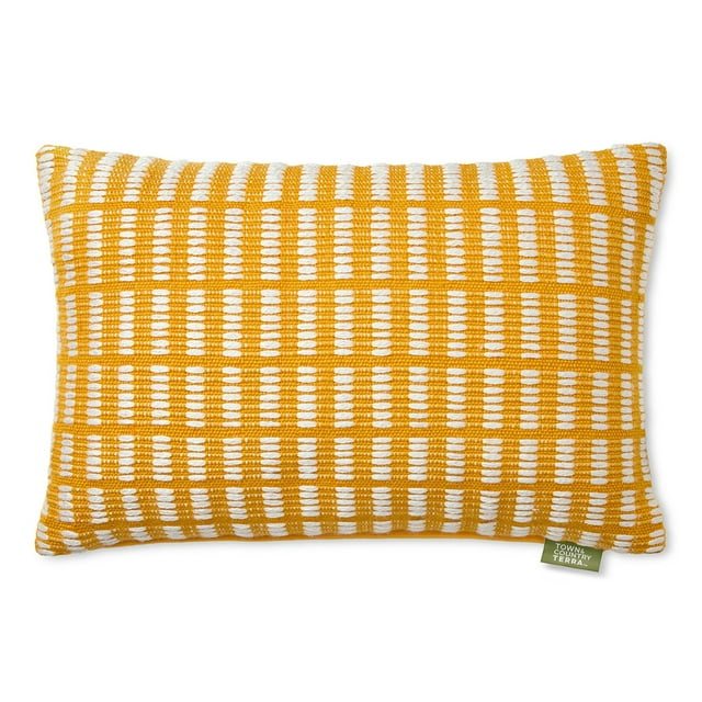 Town & Country Terra Alara Textured Geo Stripe Decorative Pillow