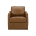 thumbnail image 7 of Cole & Rye Modern Farmhouse Leather Swivel Accent Chair, 7 of 11