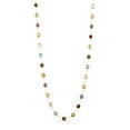 thumbnail image 1 of Multi Gemstone Station Necklace in 14 Karat Yellow Gold, 1 of 5
