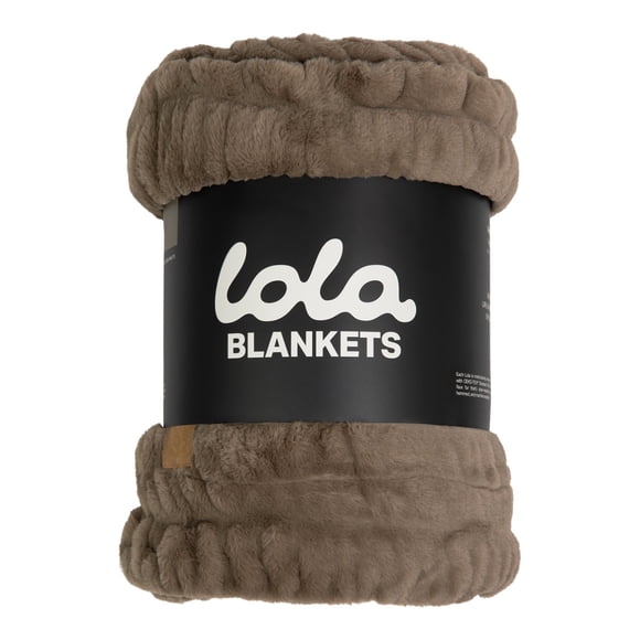 Lola Blankets Large Plush Throw Blanket, 60" x 72"