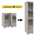 thumbnail image 2 of Seville Classics UltraHD 4-Door Stackable Locker Cabinets, 15" W x 18" D x 73.9" H, 2 of 14