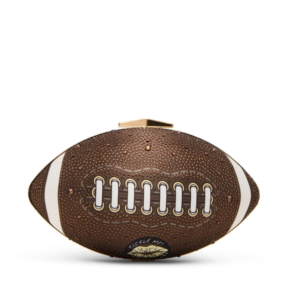 Betsey Johnson Xotackle Rhinestone Football