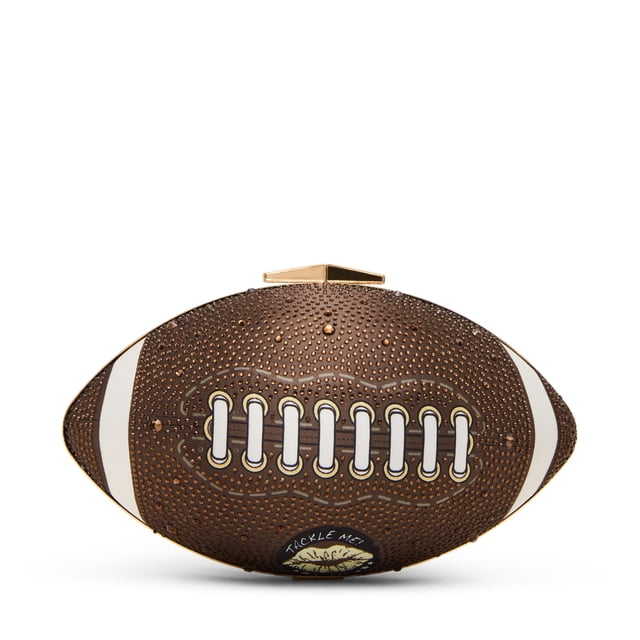 Betsey Johnson Xotackle Rhinestone Football
