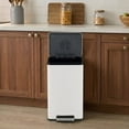 thumbnail image 6 of Simpli-Magic 50 Liter / 13.2 Gallon Step Trash Can with Soft-Close Lid, Hands-Free Foot Pedal, Built-In Odor Filter, Smudge Resistant Finish for Kitchen, Office, Dorm, Multiple Colors, 6 of 6
