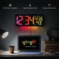thumbnail image 2 of R.G.Bright LED Wall Clock with Outdoor Temperature and Under Glow, 2 of 9