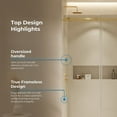 thumbnail image 4 of OVE Decors Selby 67-1/2"-72"W x 74"H Frameless Sliding Shower Door with Clear Glass, 4 of 9