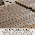 thumbnail image 2 of Member's Mark Fremont Extension Dining Set, 9pc, 2 of 5
