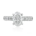 thumbnail image 1 of Lab Created Oval Cut Diamond Ring, 1 of 8