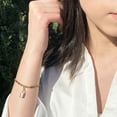 thumbnail image 2 of Paperclip & Cable Chain Bracelet with Padlock Charm in 14K Gold, 2 of 5