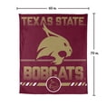 thumbnail image 7 of Logo Brands Texas State Bobcats 60"x70" Super Plush Blanket, 7 of 7