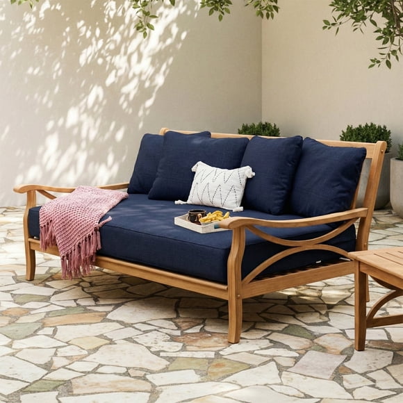 Cambridge Casual Catalina Teak Deep Seating Daybed with Cushion