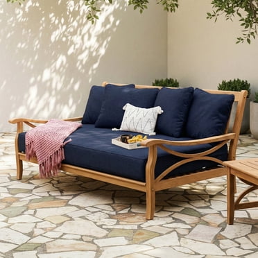 Cambridge Casual Catalina Teak Deep Seating Daybed with Cushion