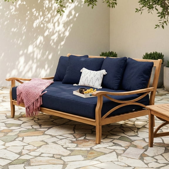 Cambridge Casual Catalina Teak Deep Seating Daybed with Cushion
