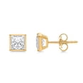 thumbnail image 1 of Lab Created Fancy Cut Diamond Stud Earrings in 14K Gold, 1 of 6