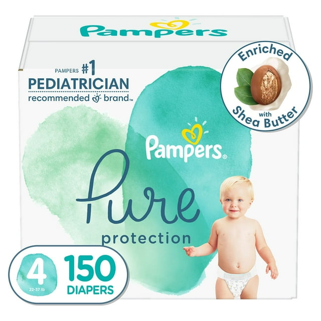 Pampers Pure Protection Diapers, Sizes 1-6