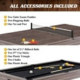 thumbnail image 7 of Barrington Billiards Monteray 7’ Drop Pocket Pool Table, 3-in-1 Dining Top & Table Tennis with Game Accessories, 7 of 8