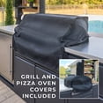 thumbnail image 18 of Backyard Discovery Luxury Galvanized Steel Covered Outdoor Kitchen w/ Grill & Pizza Oven, 18 of 26