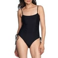 thumbnail image 1 of Loft Women's Shirred Side Tie One-Piece Swimsuit, 1 of 5