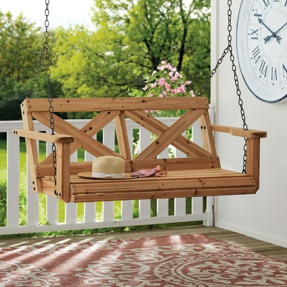 Backyard Discovery Cedar Farmhouse Porch Swing