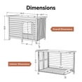 thumbnail image 2 of Outdoor wooden dog house, Large 45" L x 29" W x 33" H, Brown, 2 of 6