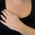 thumbnail image 5 of 0.25 CT. T.W. Round Cut Pavé Diamond Heart Pendant Necklace in 14K Gold, 5 of 5