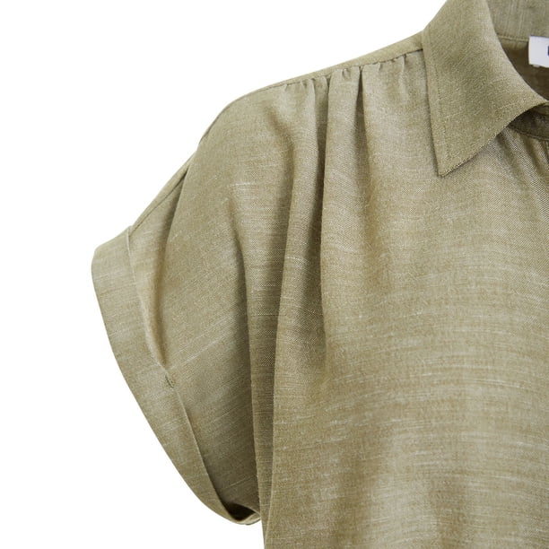 NINE West SHIRT DRESS - Olive S:- Olive - Online Only, S NINE West SHIRT DRESS - Olive S:- Olive - Online Only, S