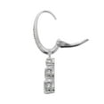 thumbnail image 4 of Swarovski Round Cut White Crystal Stilla Attract Hoop Earrings, 4 of 5