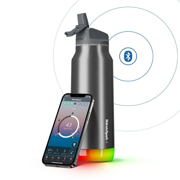 HidrateSpark Pro 32-oz. Stainless Steel Smart Water Bottle w