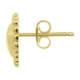 thumbnail image 5 of Beaded Heart Stud Earrings in 14K Gold, 5 of 6