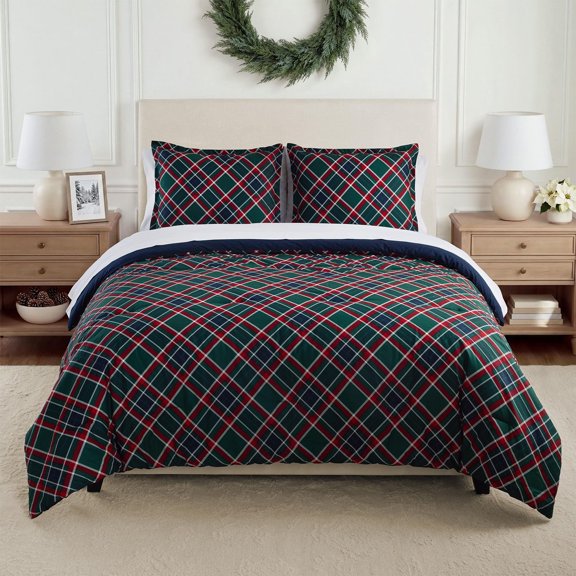 Member’s Mark 3-Piece Printed Cotton Comforter Set, Assorted Sizes