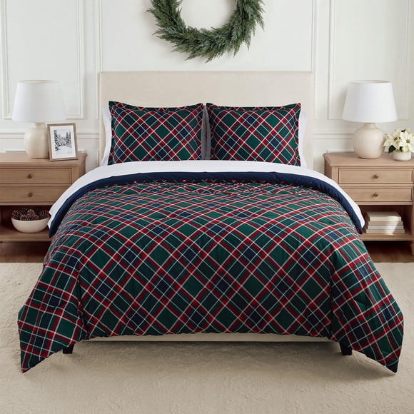 Member’s Mark 3-Piece Printed Cotton Comforter Set, Assorted Sizes
