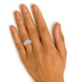thumbnail image 2 of Lab Created Round Diamond Ring in 18K White Gold, 5.0 C.T.T.W., 2 of 7