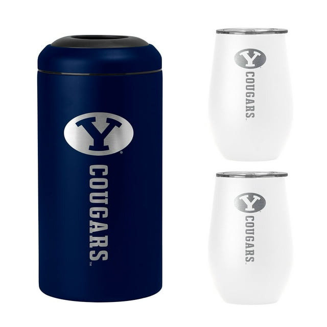 NCAA Stainless Steel Wine Chiller and Tumbler Set