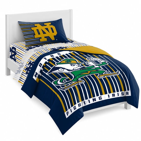 Logo Brands Notre Dame Fighting Irish Bed-In-A-Bag Set