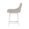 thumbnail image 15 of HH2 Home Upholstered Tapered Back Wood Adjustable Height Swivel Bar Stool, 15 of 19