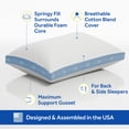 thumbnail image 2 of Sealy Dreamlife 2-Pack Extra Firm Support Foam Core Pillow, Assorted Sizes, 2 of 7