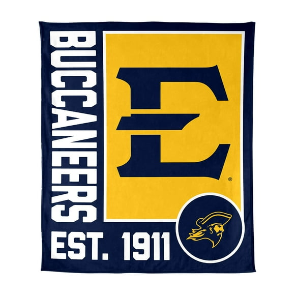 Logo Brands East Tennessee State Buccaneers 60"x70" Super Plush Blanket