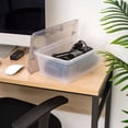 thumbnail image 5 of IRIS USA 6.7 Qt Clear Snap-Top Storage Box, 10 Piece Set, 5 of 5