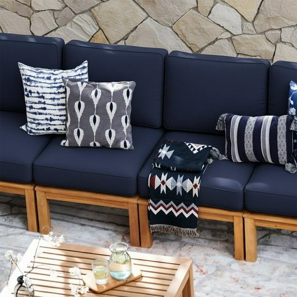 Cambridge Casual Catalina Teak Sectional Sofa Patio Set, 8pc