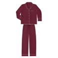 thumbnail image 3 of DreamMark Women's 2-Piece Notch Collar Pajama Set, 3 of 3