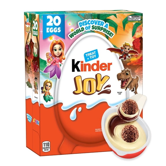Kinder Joy Everyday White Chocolate Surprise Egg, 0.7 oz., 20 pk.