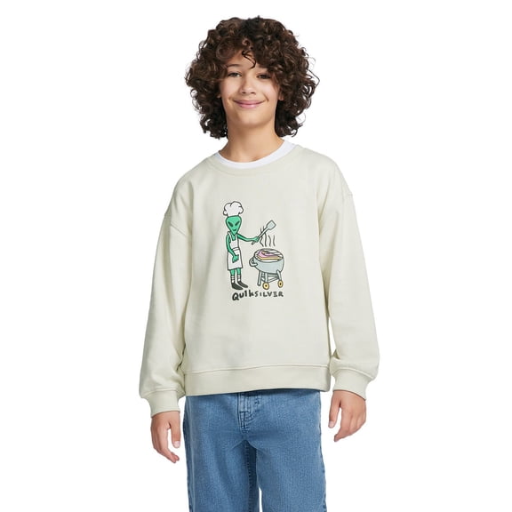 Quiksilver Boys French Terry Crewneck Sweatshirt