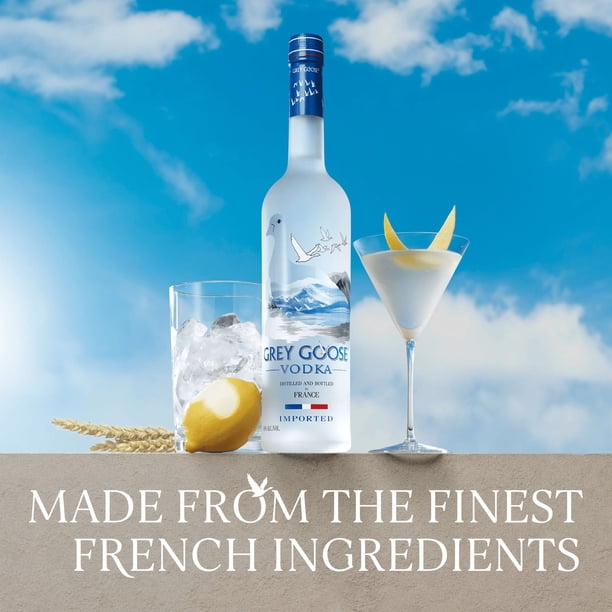 Grey Goose Vodka, 1.75 L Gift Pack with Two Martini Glasses