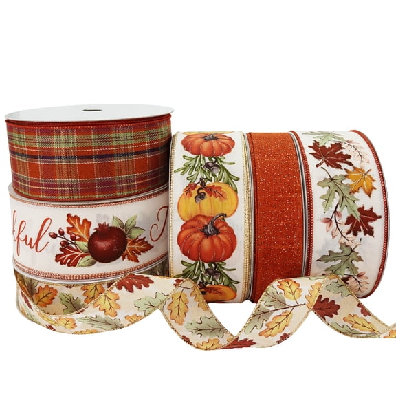 Member’s Mark Premium Wired Halloween and Harvest Ribbon, 6 pk.