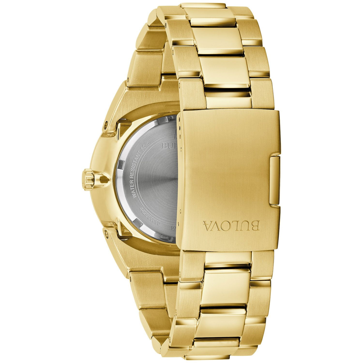 Bulova Men's Gold Tone Stainless Steel Bracelet Watch, 97B221